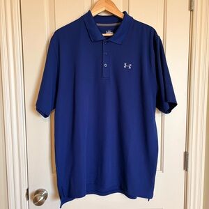 Under Armour Polo Royal Blue Golf Outdoor Size XL